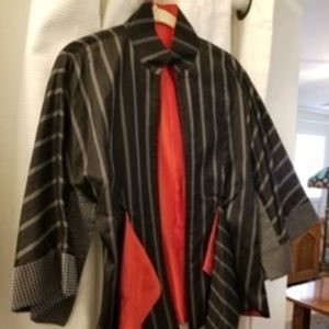 Gianfranco Ferre silk kimono top
